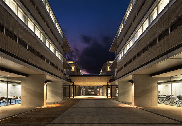 図３　中庭夜景