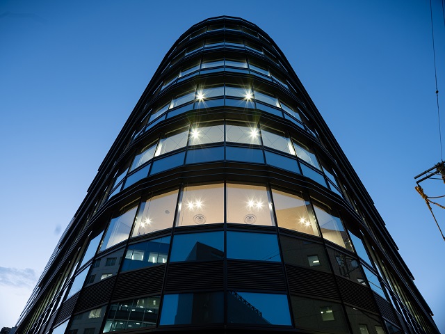 図２　多角形形状のコーナー部の照明計画