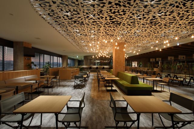 図２　フェテリア
木漏れ日の下のロッジ