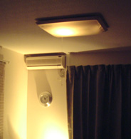 壁面のライトアップ